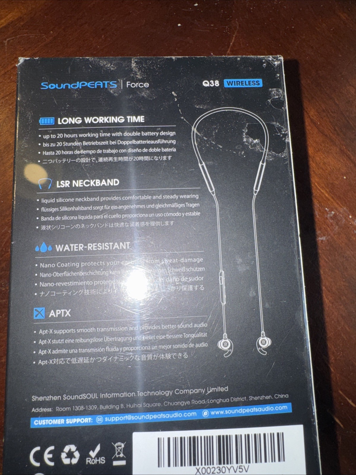 Force Bluetooth Wireless Neckband Earbuds BRAND NEW