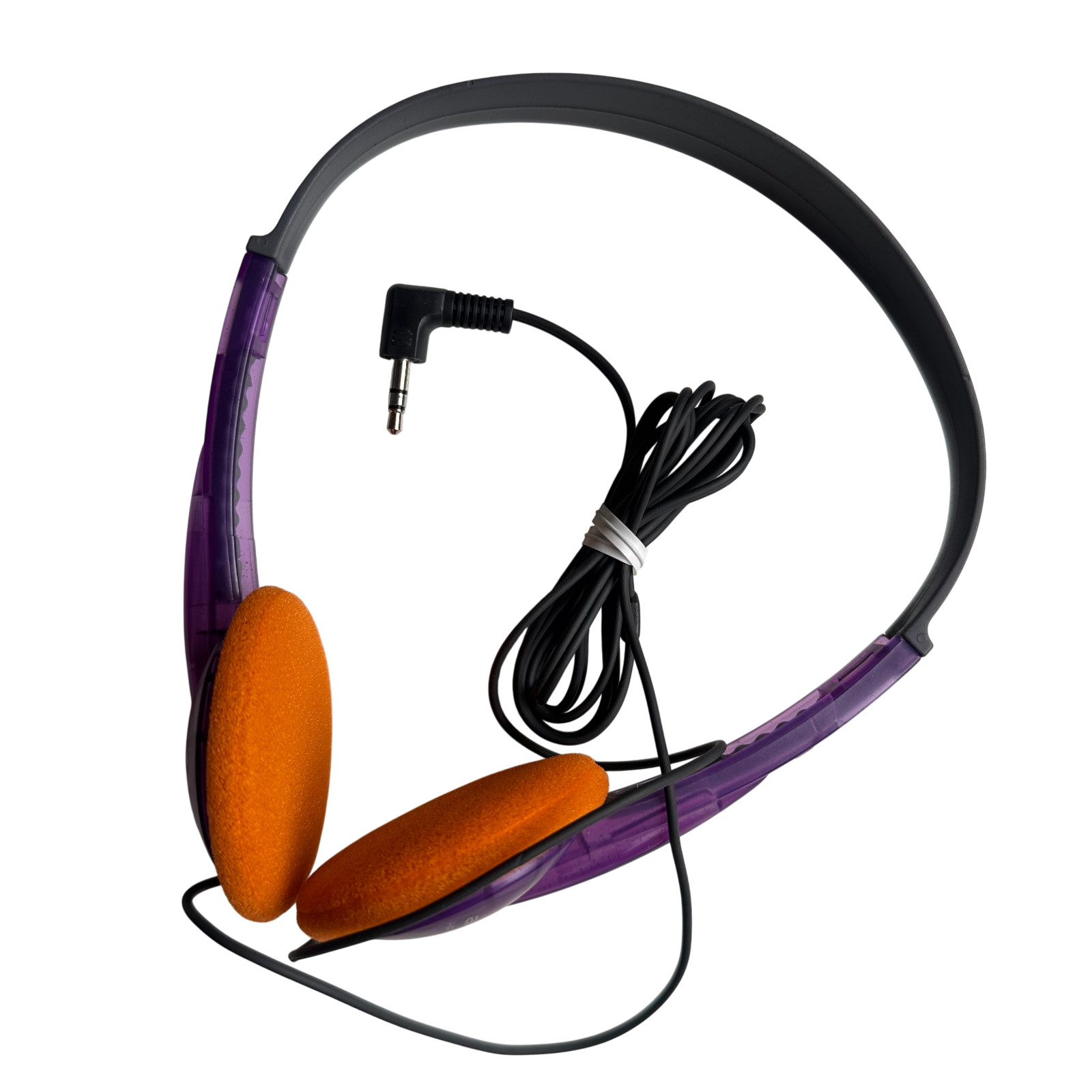AIWA Classic Vintage stereo Headphones comfort fit -3.5mm jack -Purple