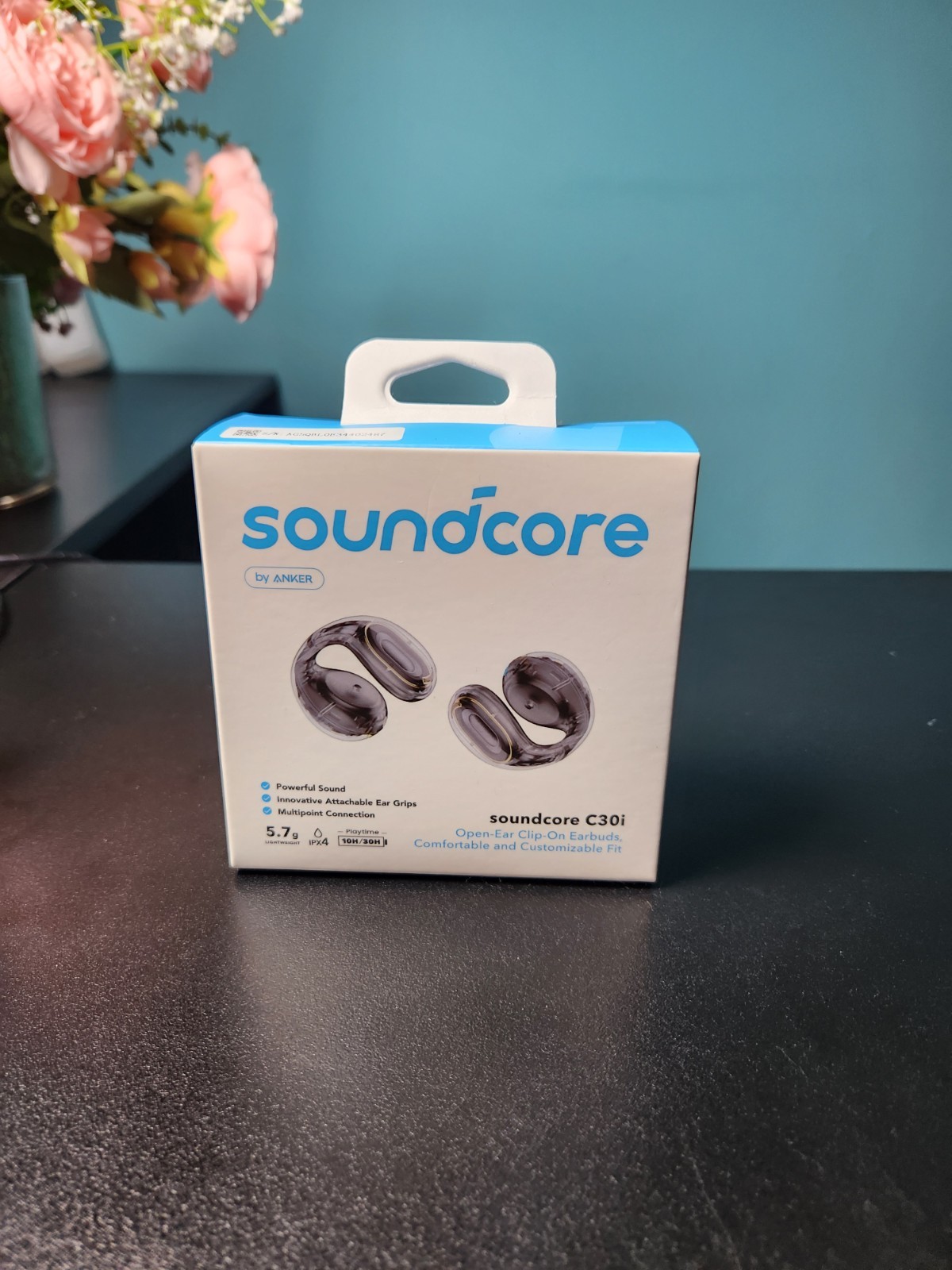 Soundcore C30i Open-Ear Earbuds Clip-On Headphone Lightweight Black