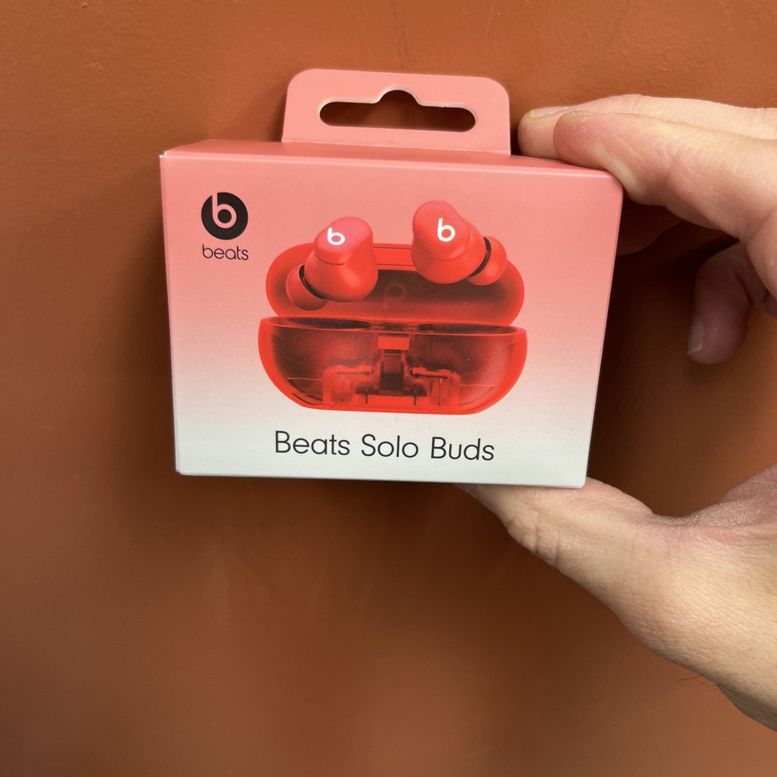 New Genuine Beats Solo Buds by Dre Transparent Red MUW03LL/A