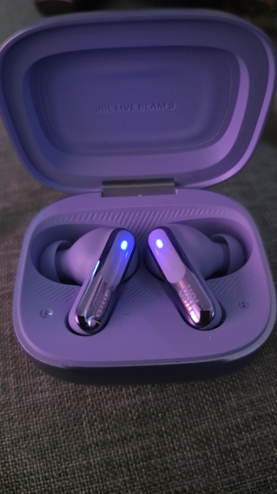 JBL Live BEAM 3 Noise-Canceling True Wireless Earbuds (Purple) Genuine