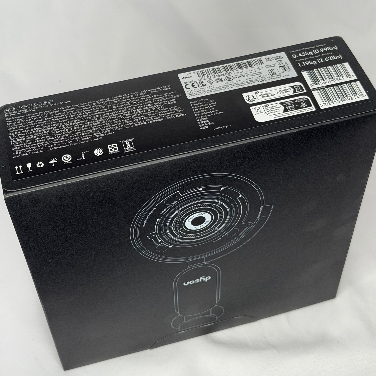 Dyson Ontrac Bluetooth Headphones, Noise Cancelling, CNC Aluminum NEW Sealed