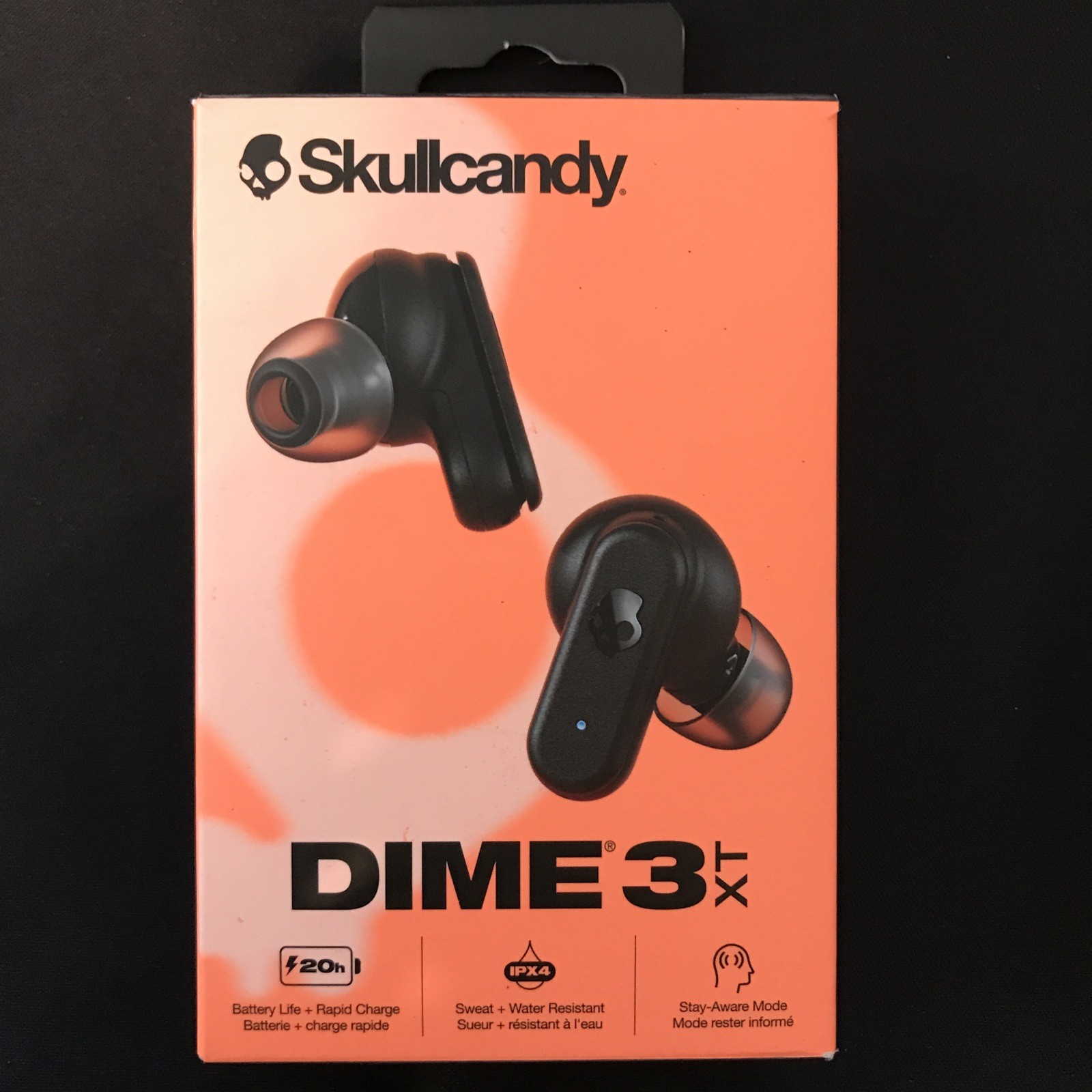 Skullcandy S2DCW-Q740 Dime 3 XT True Wireless Black Earbuds