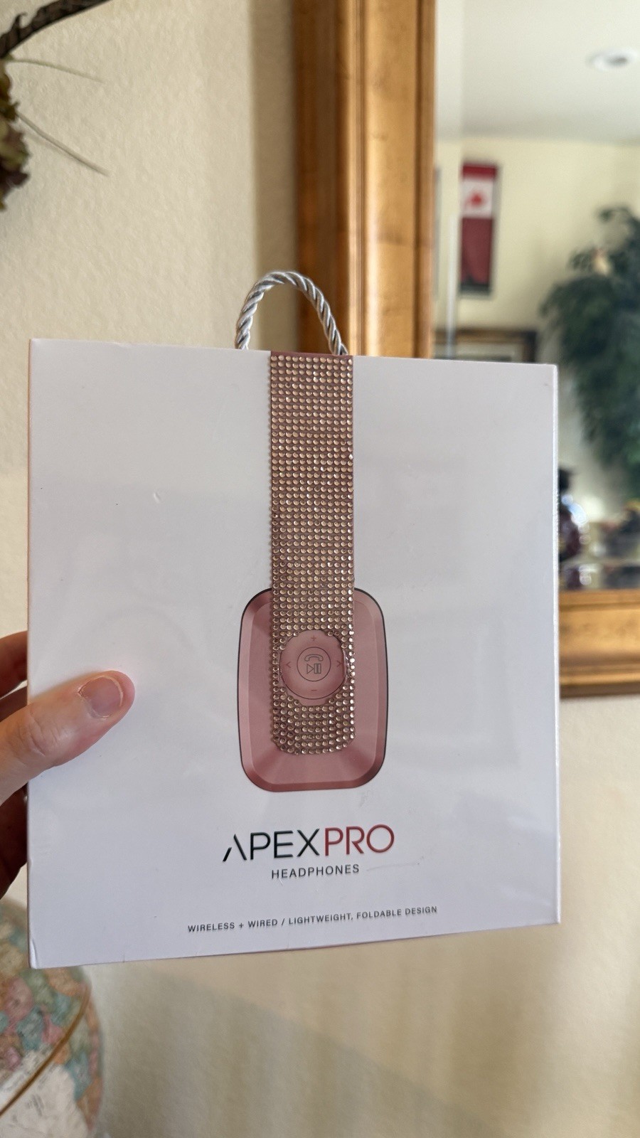 APEX PRO HEADPHONES Rose Gold Bluetooth Wireless Noise Cancelling New Sealed