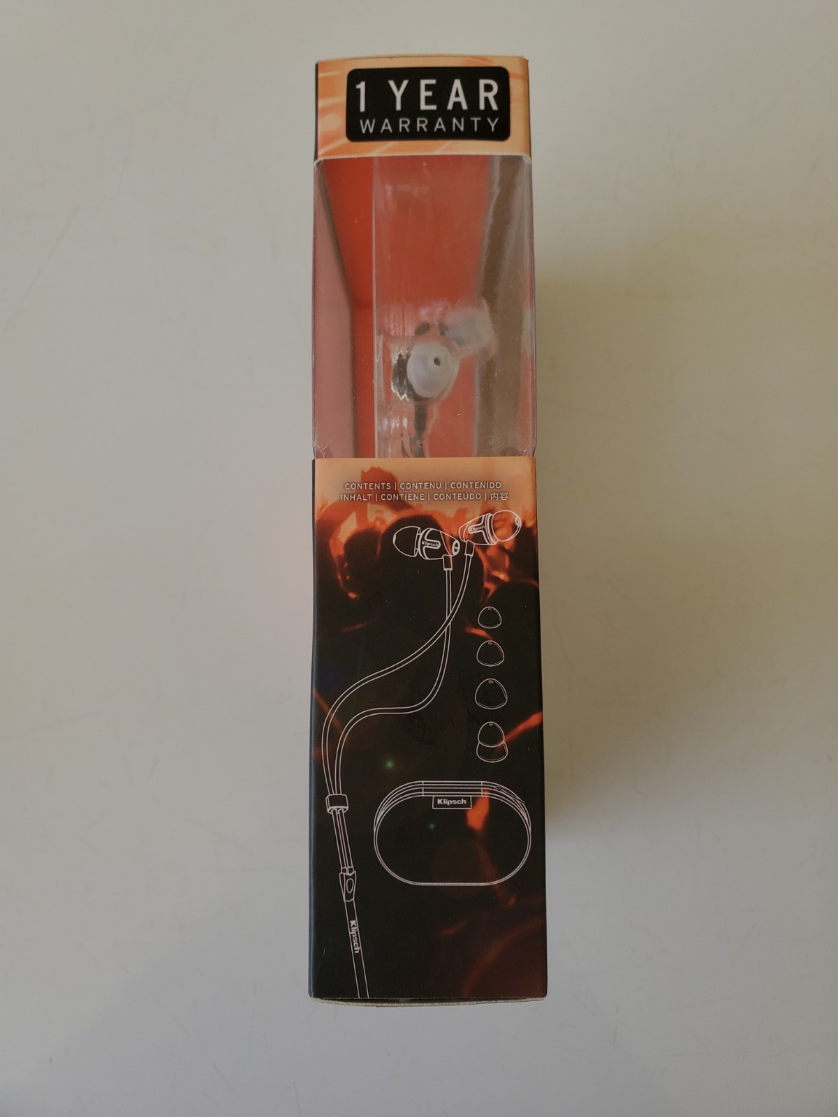 Klipsch Image S4 In-Ear Enhanced Bass Noise-Isolating Headphone, Black