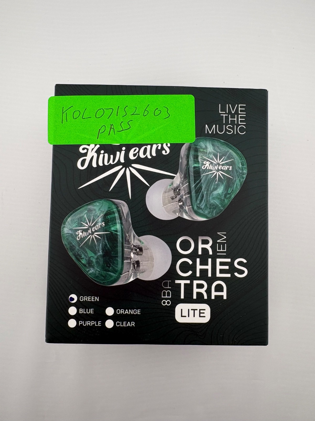 Kiwi ears Orchestra Lite IEM in ear monitor headphones. Tested. Free shipping