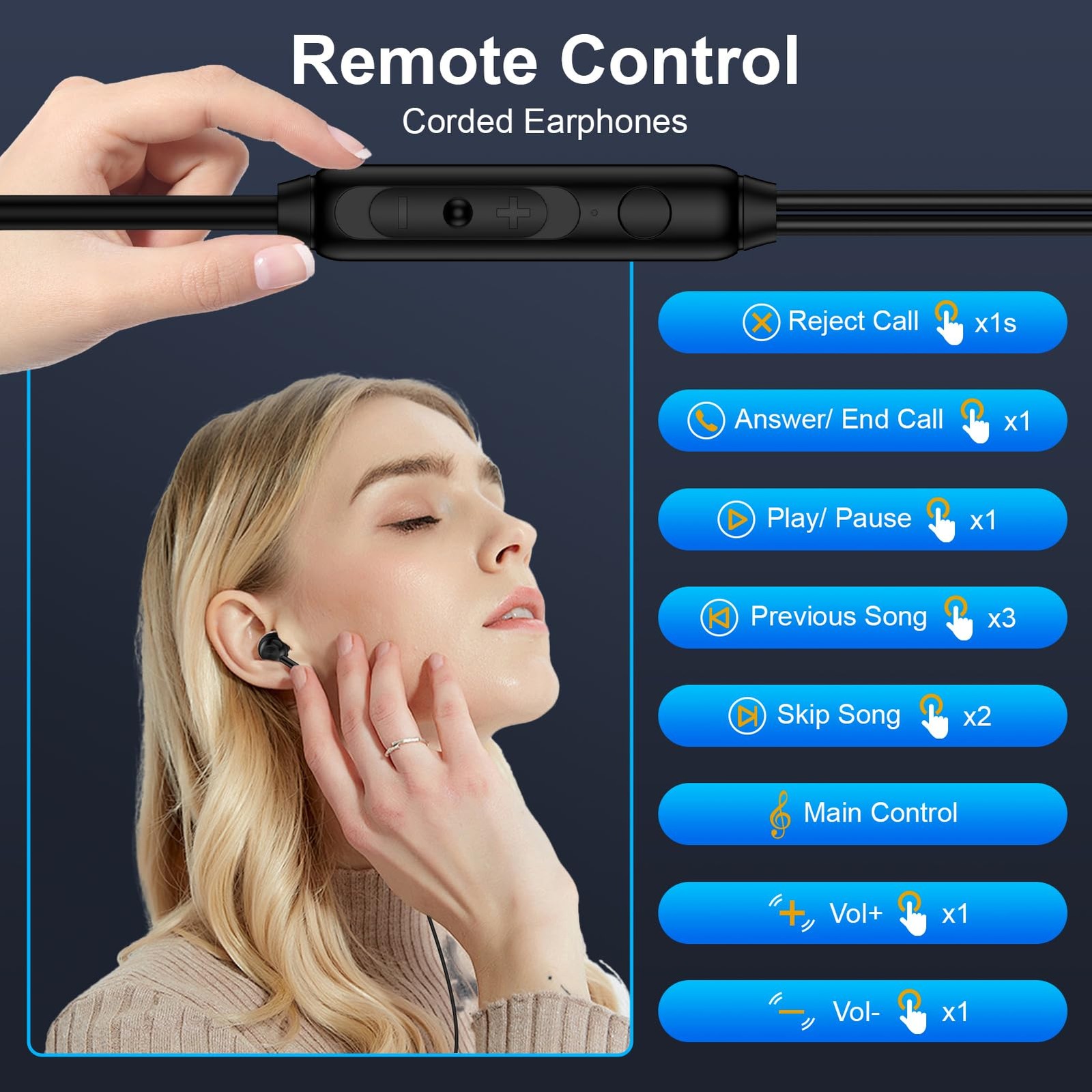 Pixel Wired Earbuds USB C for Google 10a,10 Pro Black