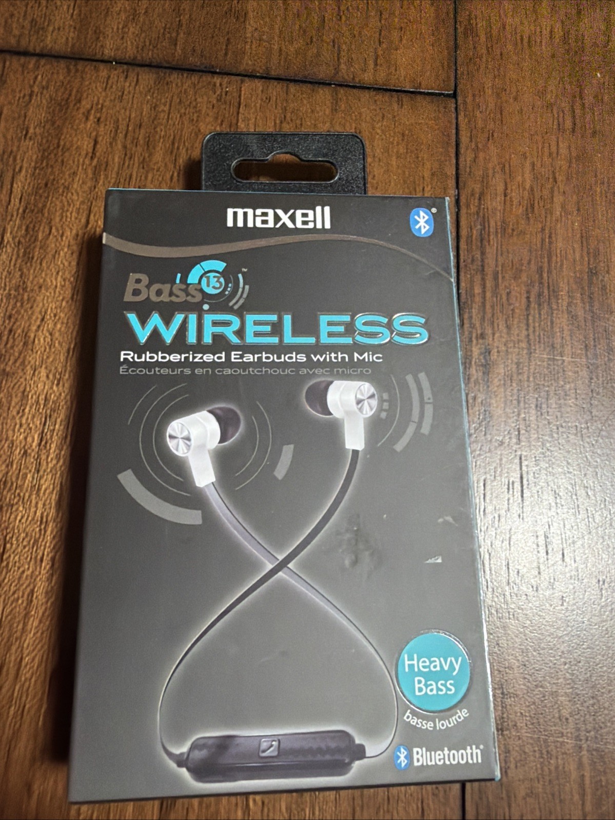Maxell Bass 13 Bluetooth Wireless Rubberized Earbuds With Mic (Heavy Bass)