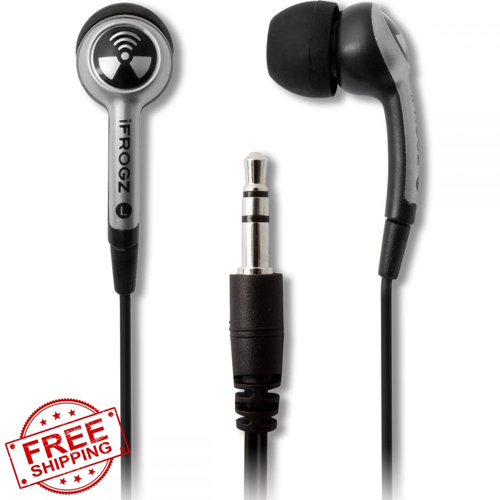 iFrogz Earpollution Plugz earbuds silver