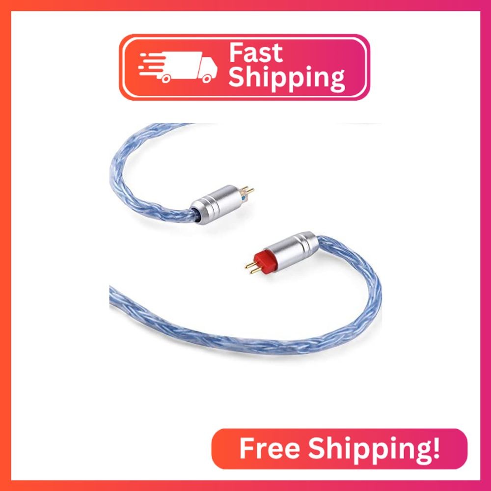 Linsoul Tripowin Zonie IEM Cable, 16 Core Silver Plated Earphone Upgraded Cords,