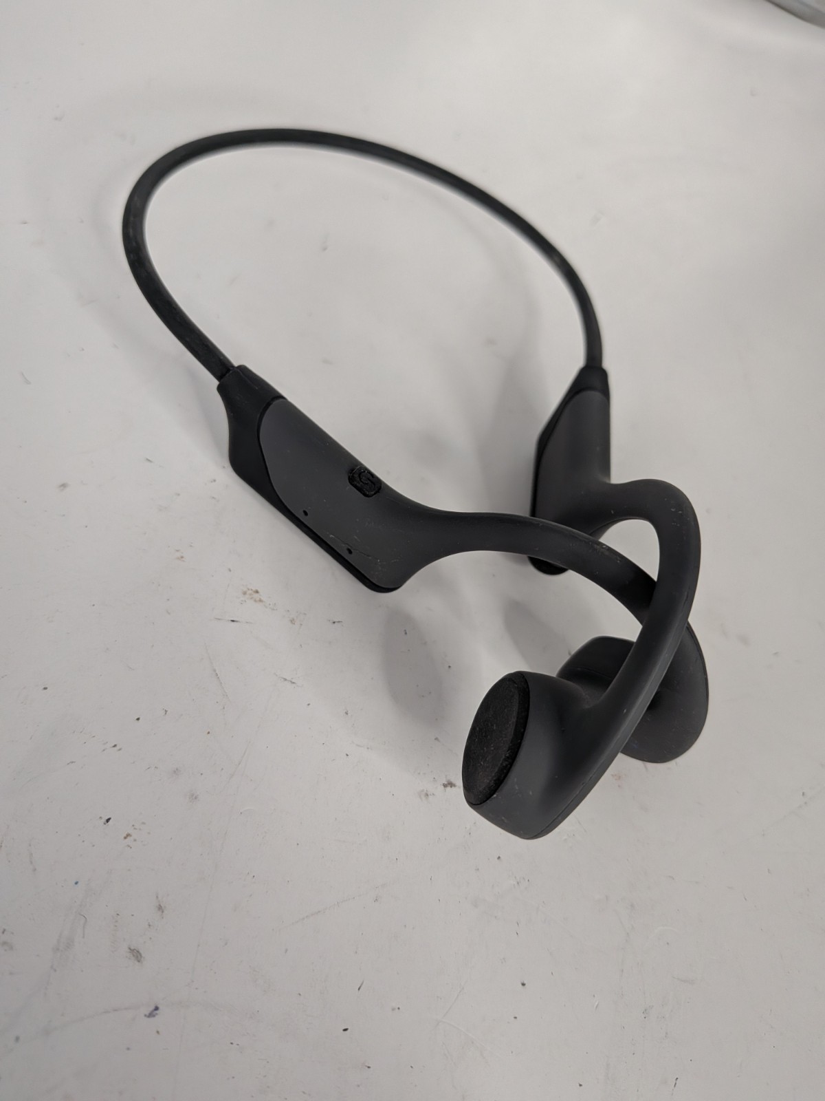 HS1 Bone Conduction Bluetooth Headphones Waterproof Lightweight Black Neckband