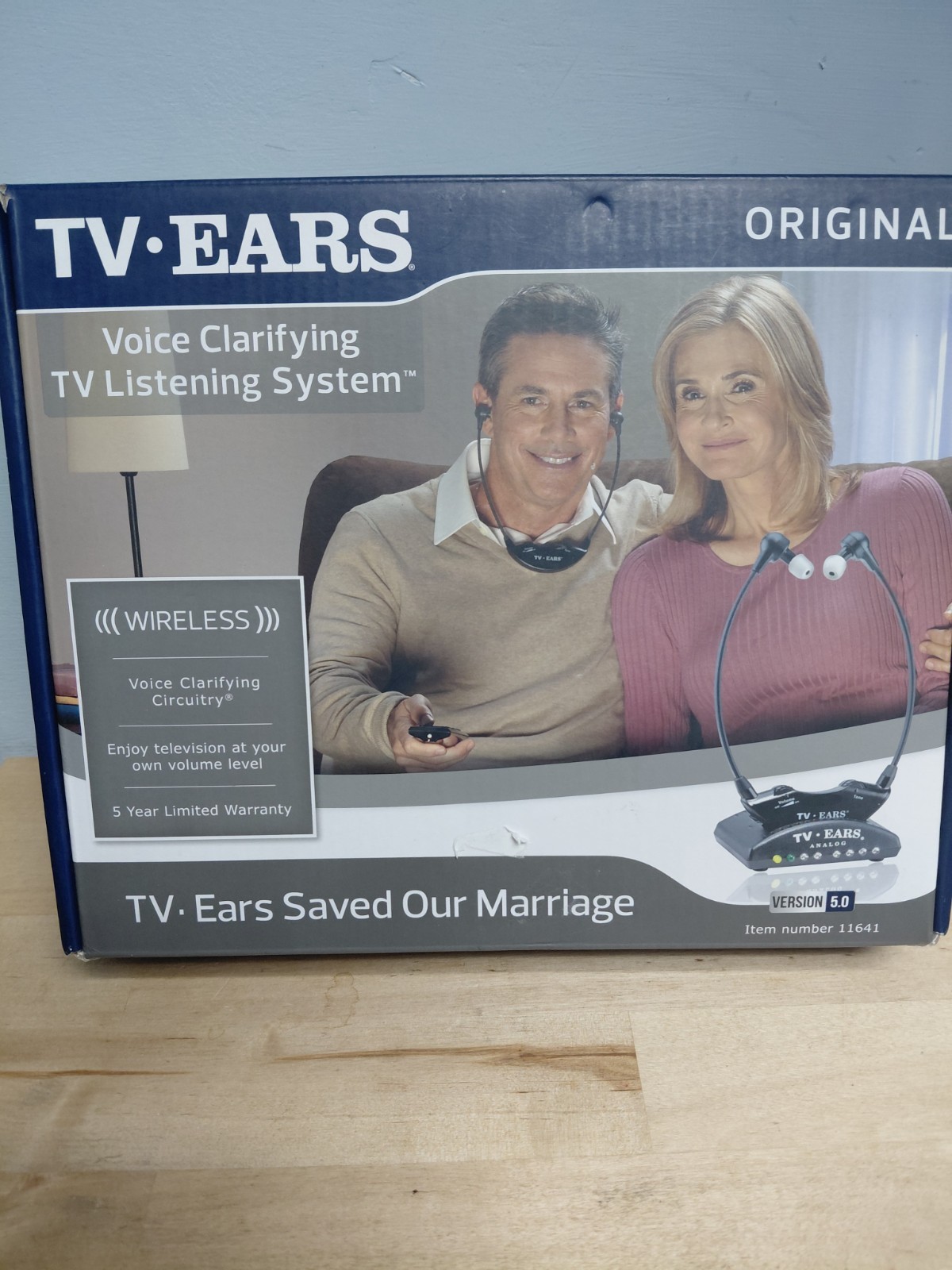 TV Ears 11741 Wireless 5.0 Dual Digital Voice Clarifying Headphones System-EUC