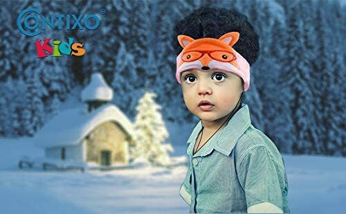 Contixo H1 Kids Soft Fleece On-Ear Headphones Animal Design Warm Earphone