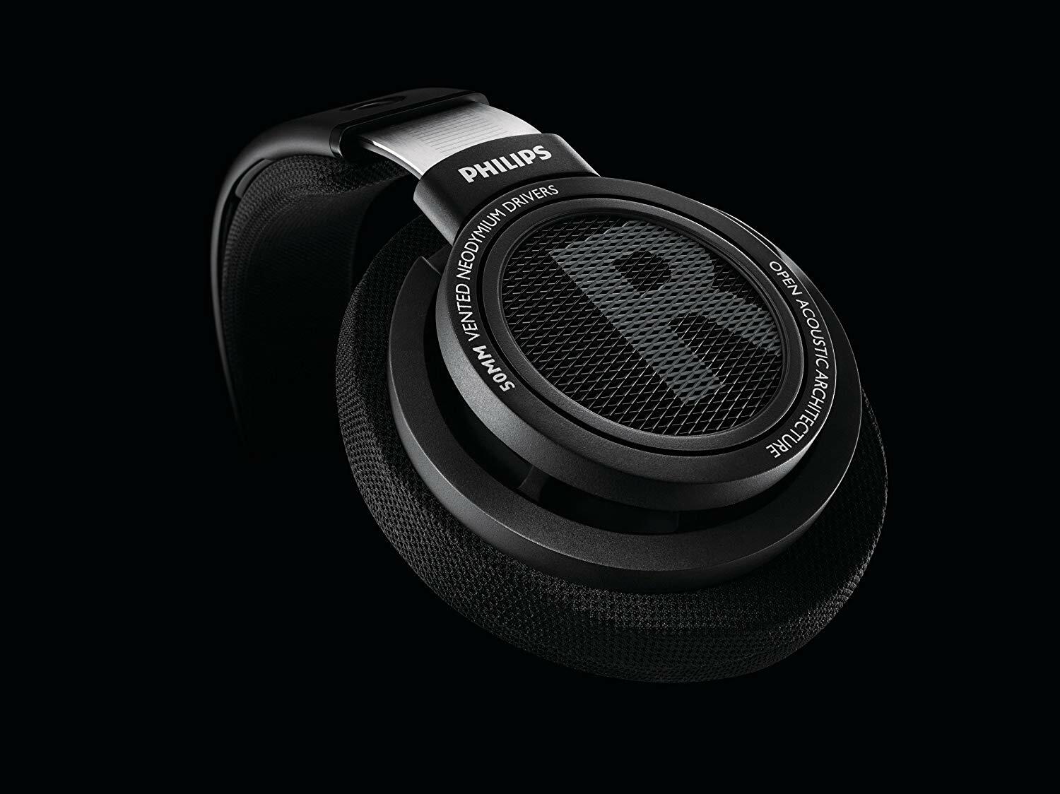 Philips SHP9500 HiFi Precision Stereo Over the Ear Headphones Black Open Back