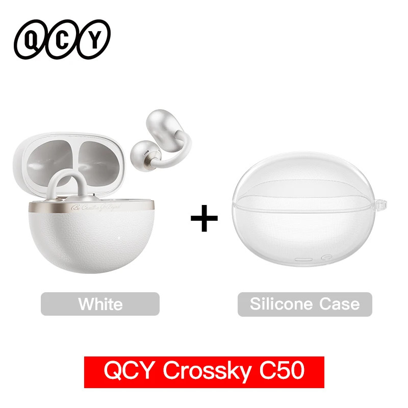QCY Crossky C50 Open Ear Wireless Earbuds Bluetooth 6.0 35H AI Call