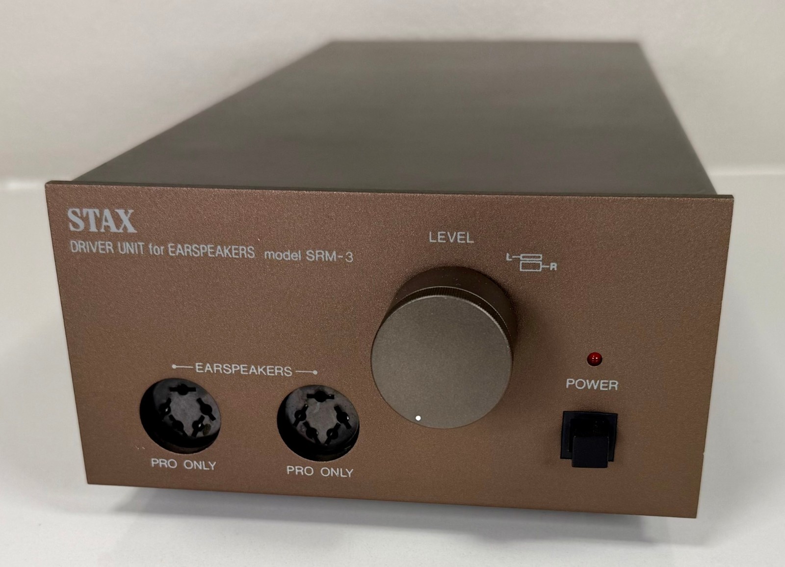 Stax SRM-3 headphone amplifier with two Pro bias outputs