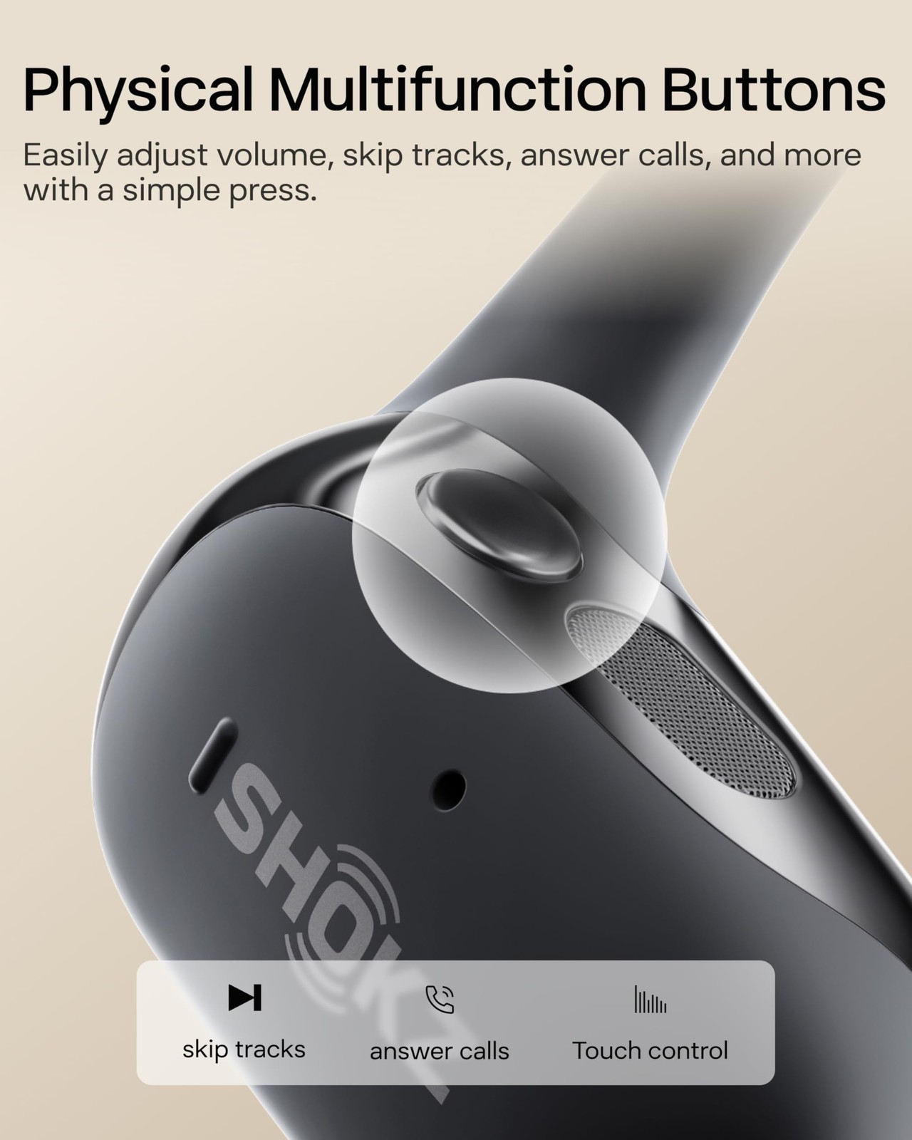 Shokz Openfit 2 Open-Ear Headphonestrue Wireless Bluetooth Earphones