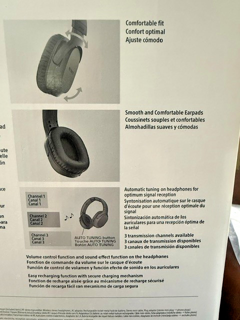 Sony WH-RF400 Wireless Home Theater Headphones for Watching TV (WHRF400)