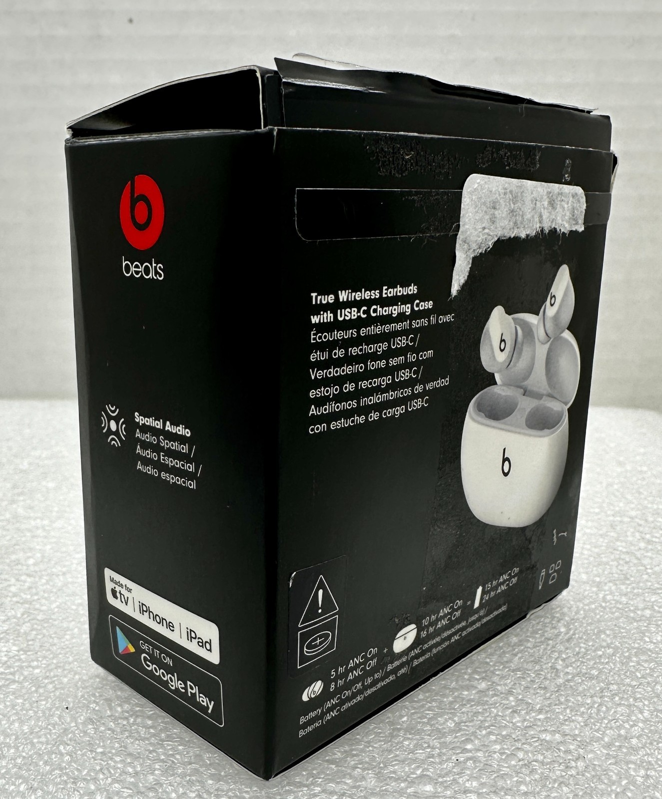 Beats Studio Buds Active Noise Cancelling Earbuds White Good Used