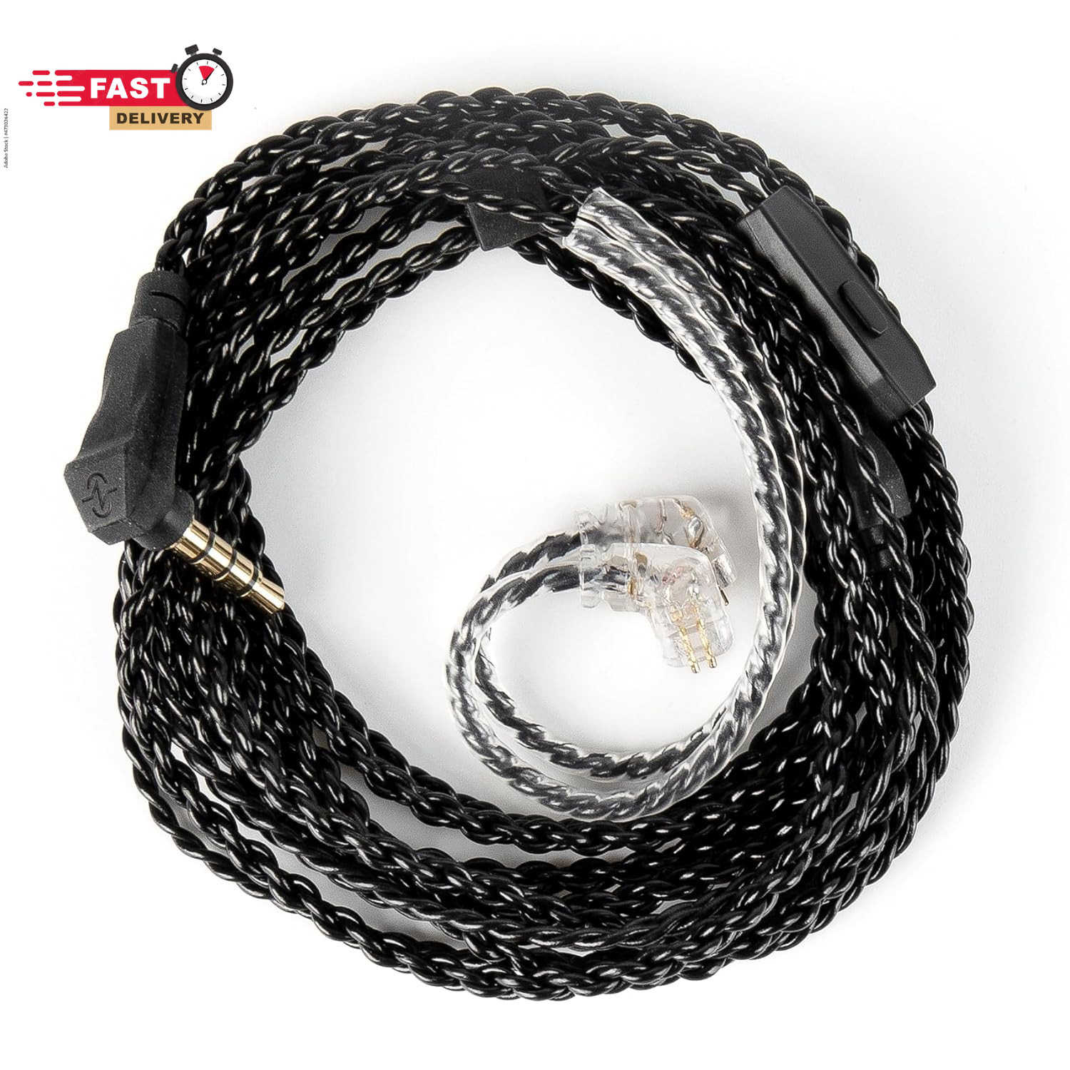 KZ ZS10 PRO in Ear Monitor Earphone Cable, 2Meter Long IEM Cable with Mic, CCZ 4