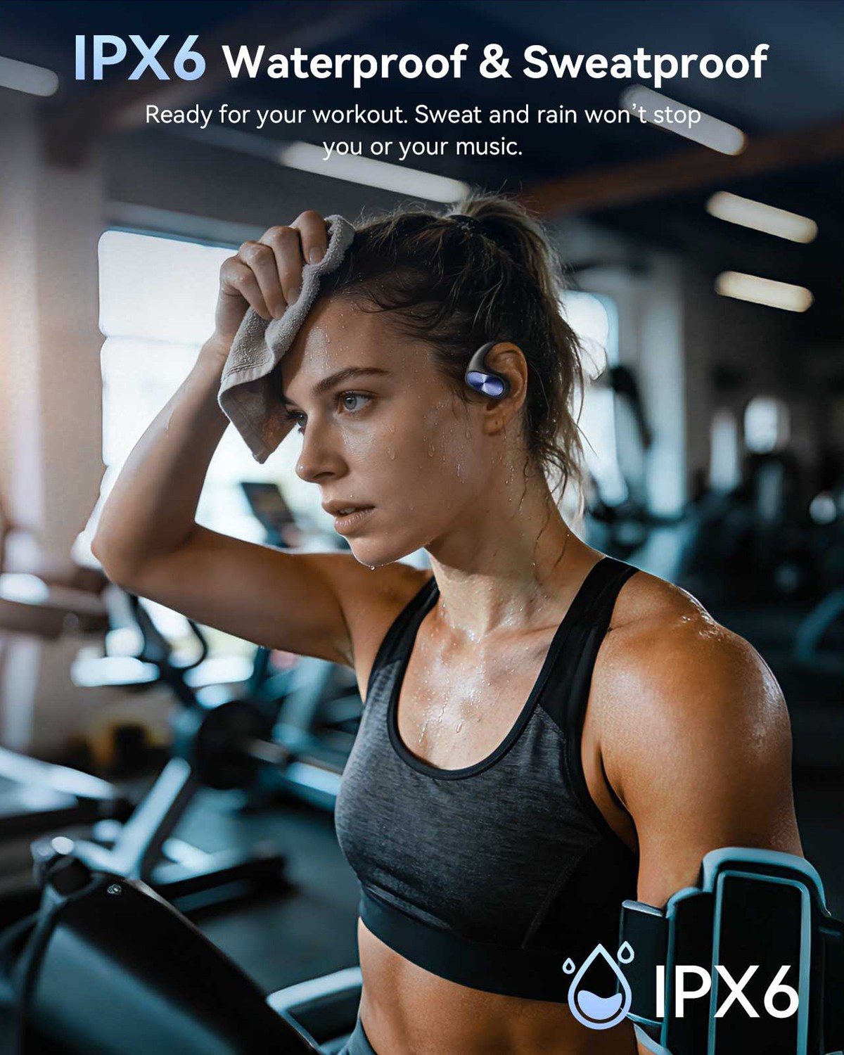 Voistek Open ear Earbuds Bluetooth 3D Surround Sound Wireless Sport Headphones