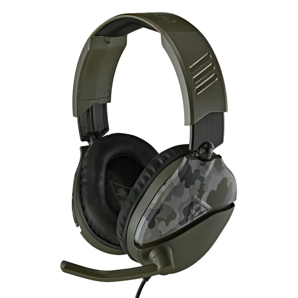 Turtle Beach RECON 70 Green Camo 3.5 Headphones 20Hz – 20KHz 40MM SPEAKERS
