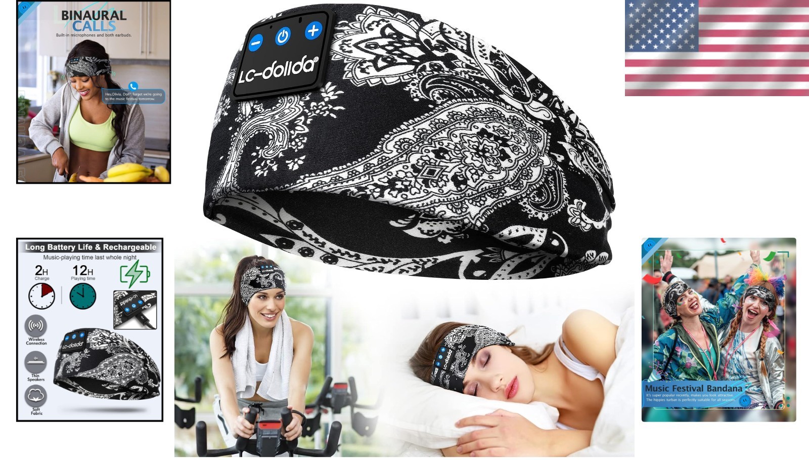 Wireless Bluetooth Sleep Mask with HD Stereo Sound – Perfect for Side Sleepers