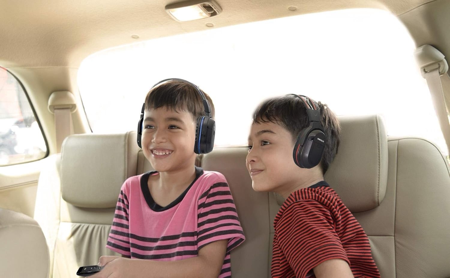 2Pack IR Wireless Headphones For In Car TV Video Audio Listening 2 Channel New