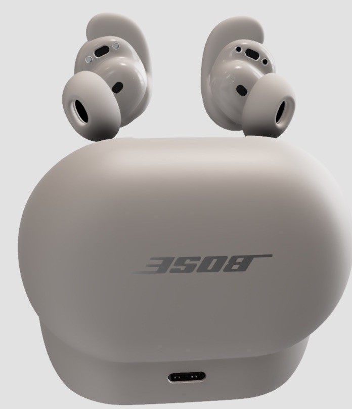 Bose Quiet Comfort Ultra Noise Canceling InEar Buds w/case-White Smoke〰️Open Box