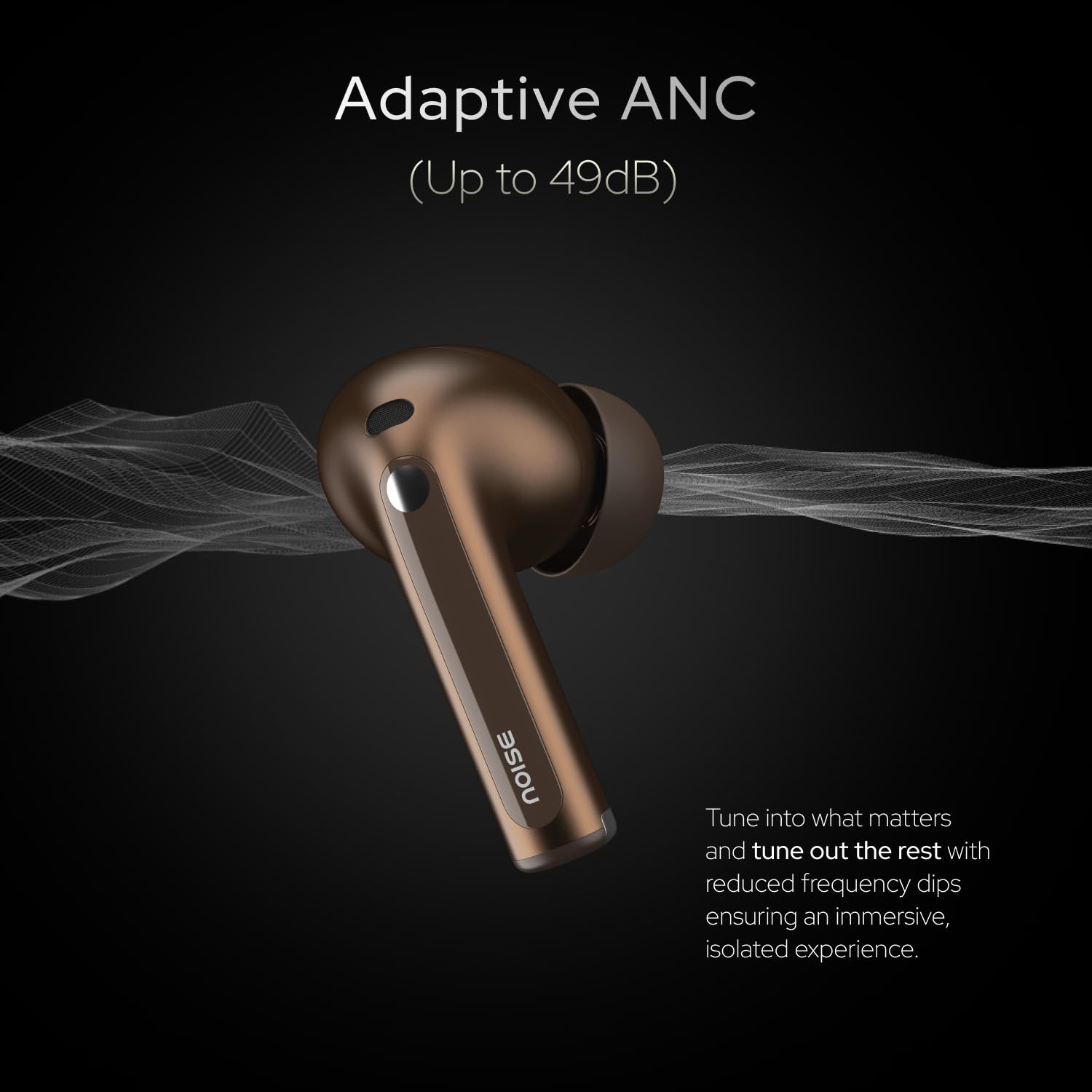 Noise Master Buds, Sound by Bose in-Ear Bluetooth Earbuds, Up to 49dB Adaptive A