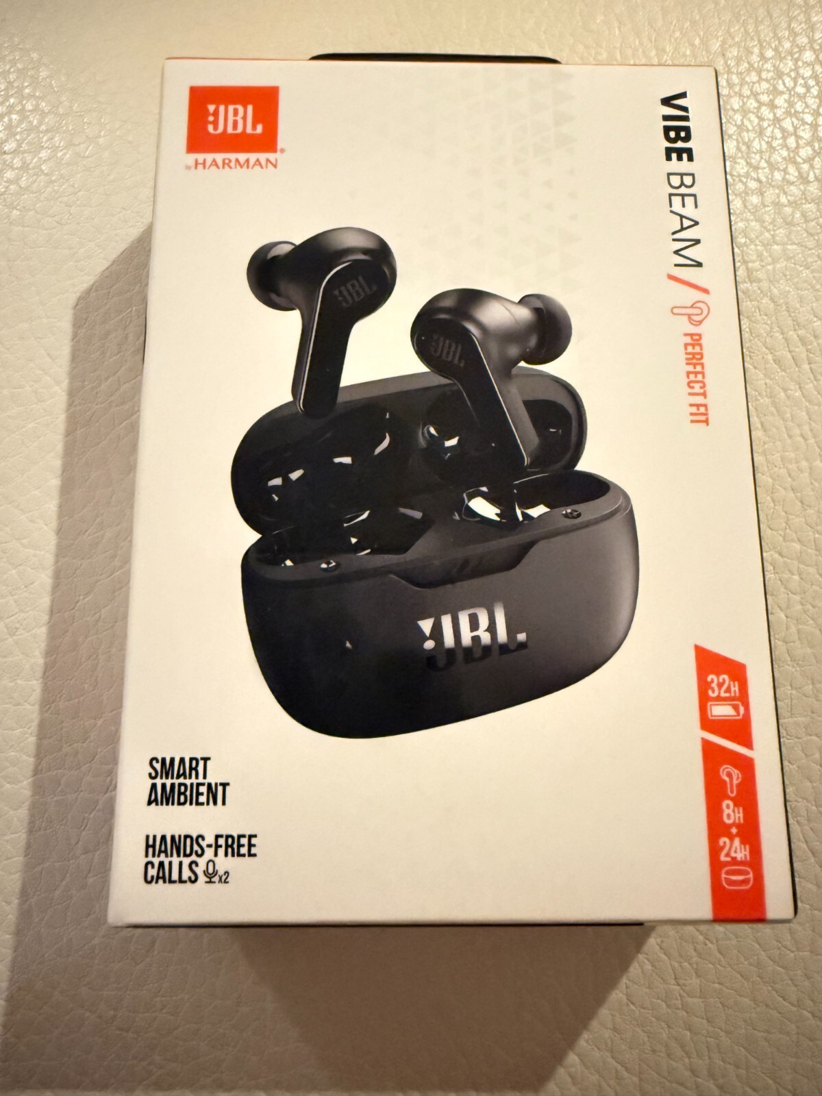 NIB JBL Vibe Beam True Wireless Bluetooth Earbuds Black