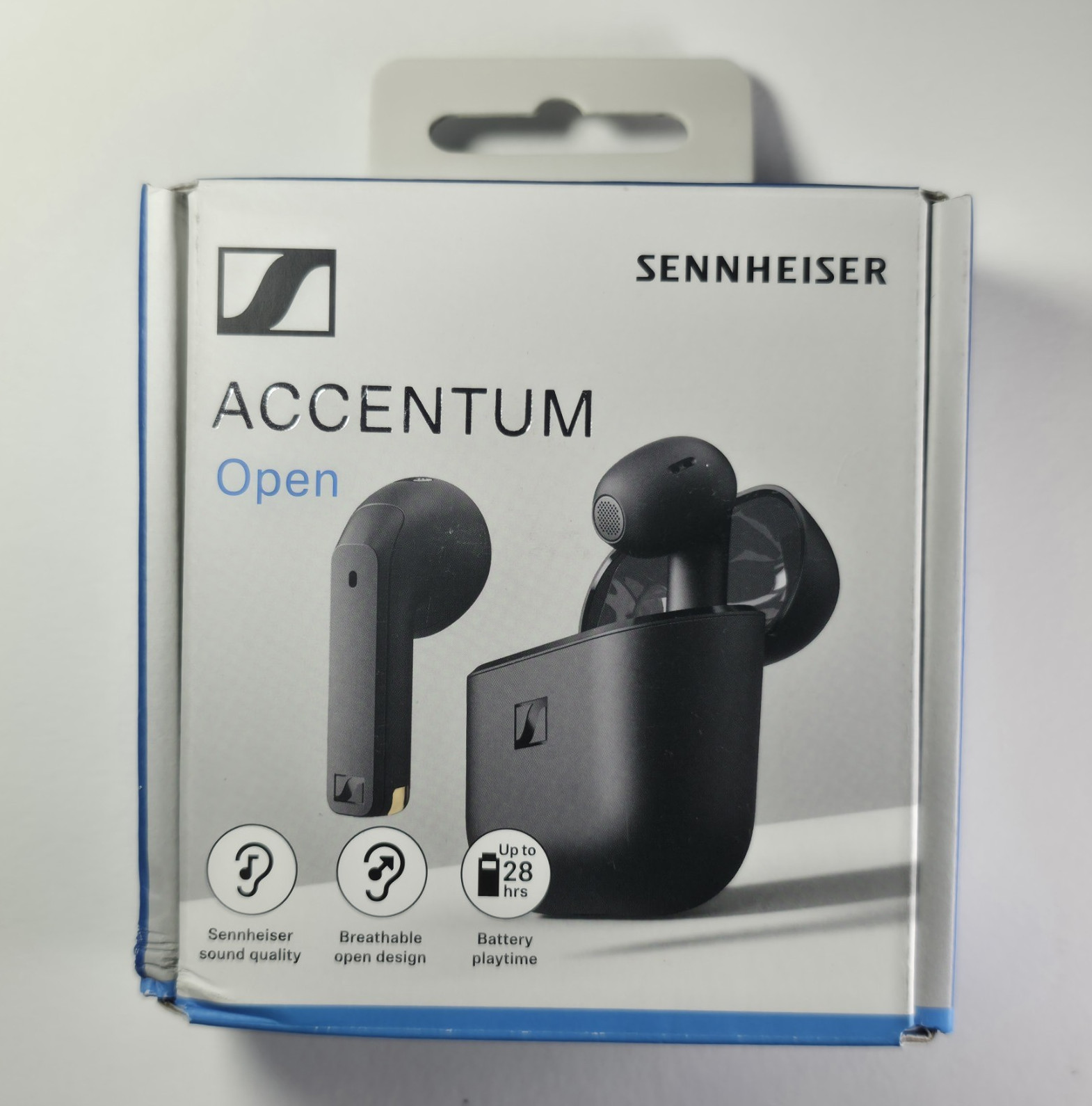 Sennheiser ACCENTUM Open Bluetooth Wireless Earbuds w/ Charging Case, Black