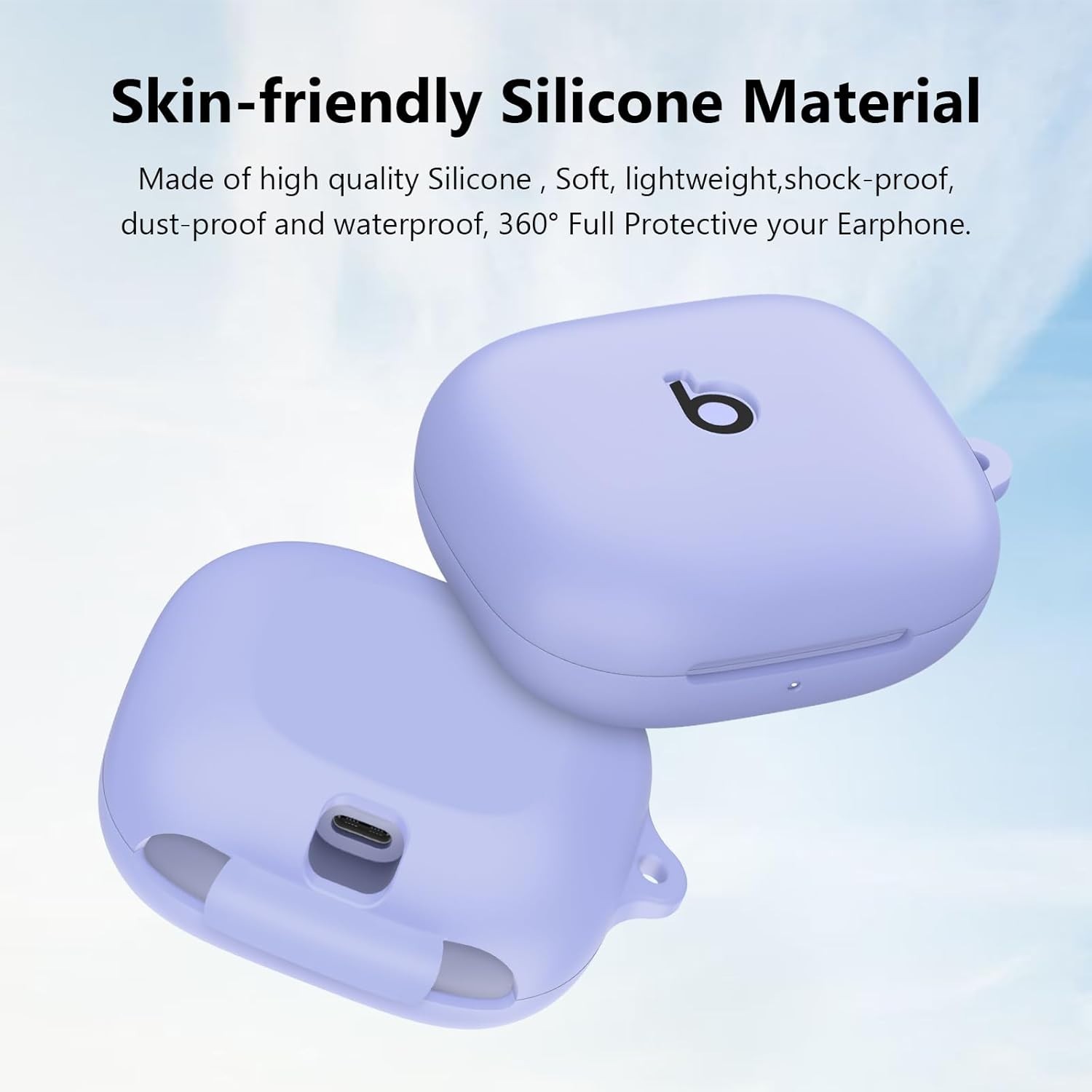 Beats Powerbeats Pro 2 Silicone Case Cover: Functional & Stylish in Light Purple