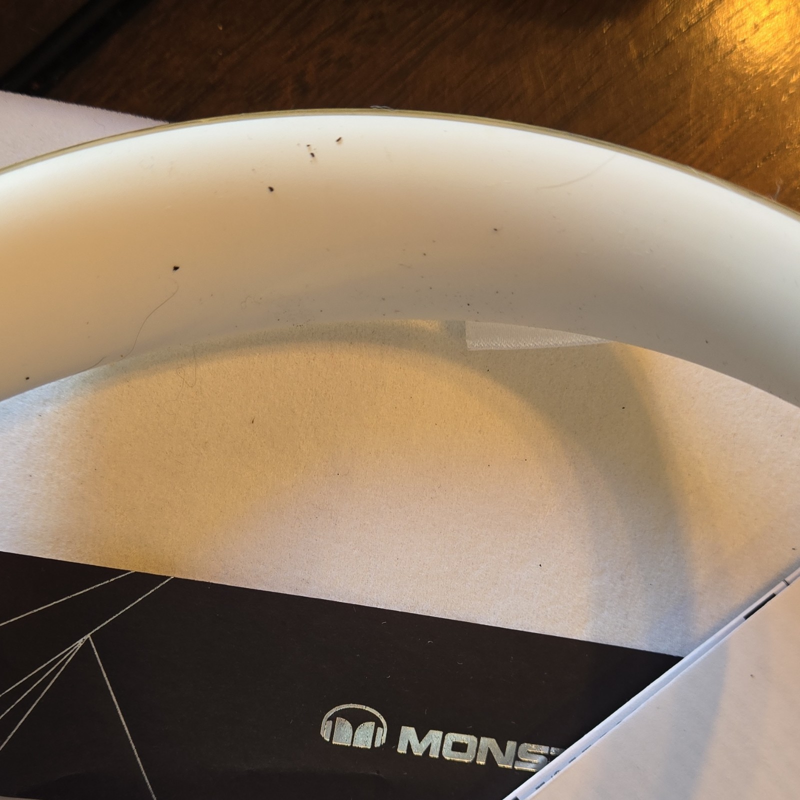 Monster Diamond Tears Edge Headphones White Multicolor 3.5mm Over-Ear