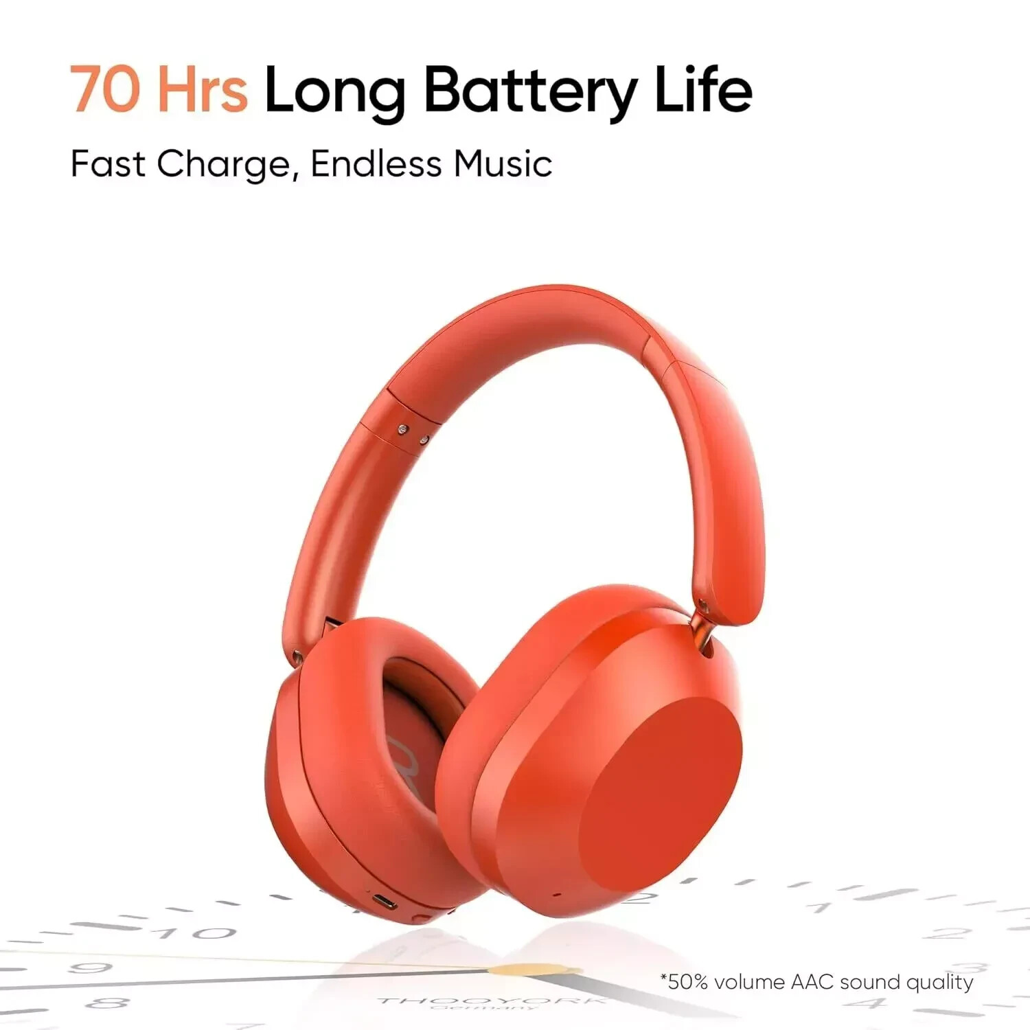 realme TechLife Studio H1 Over The Ear Headphone with 70Hours Playtime,ANC-WHITE