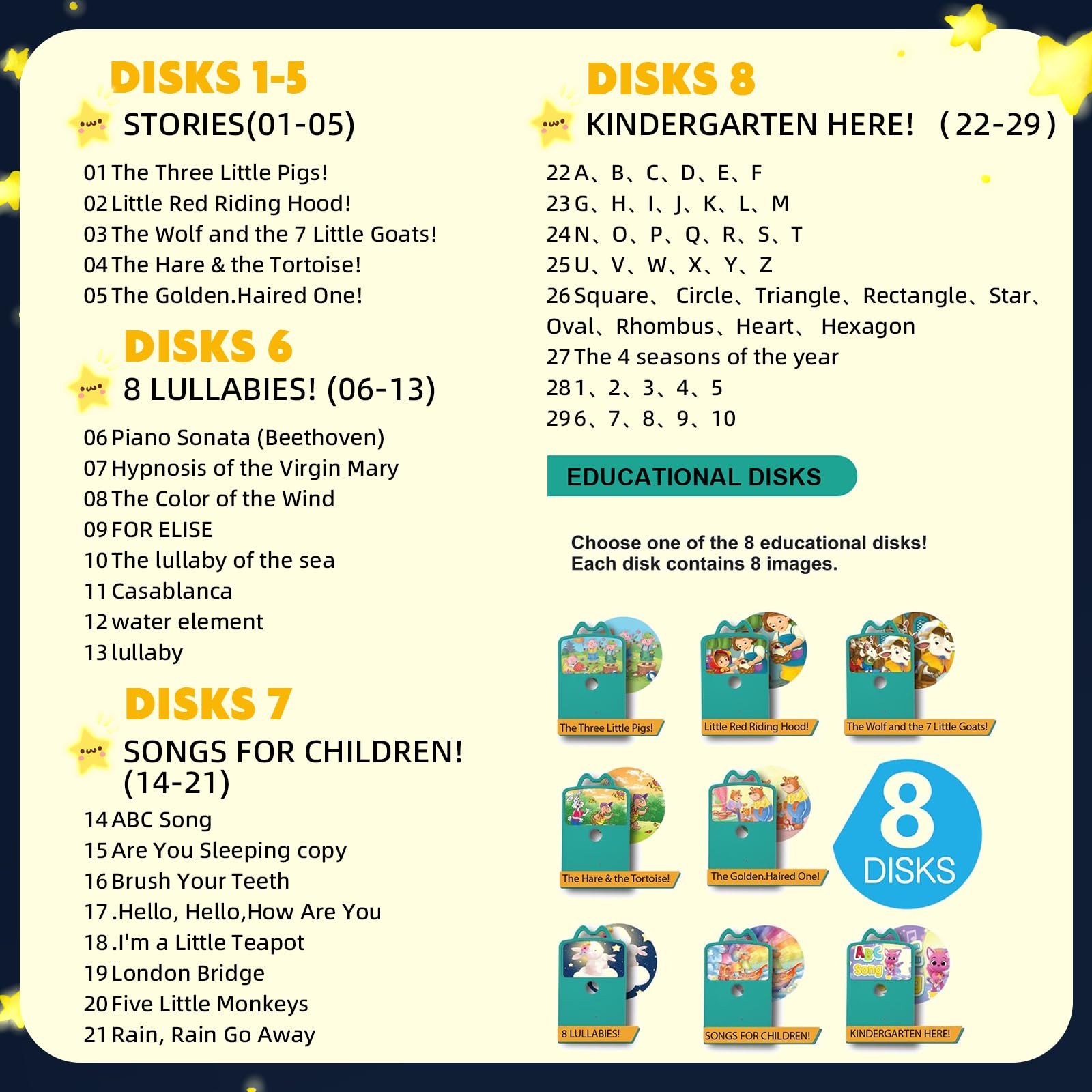 Kids Story Projector for Toddlers – Story Dream Machine with 8 Storybook Disc…