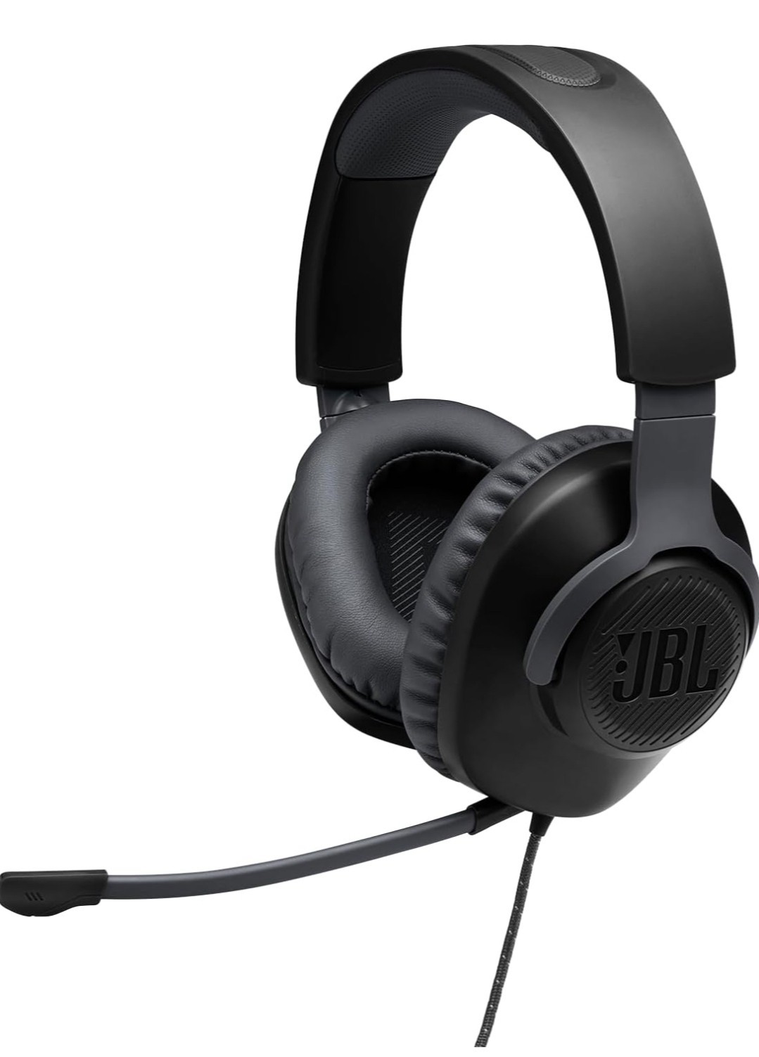 JBL Quantum 100 Wired Over-Ear Gaming Headphones – Black