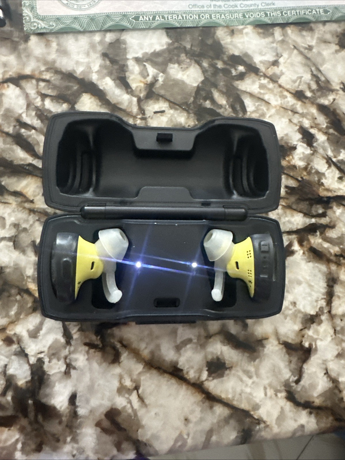 Bose SoundSport Free Wireless Bluetooth Earbuds Midnight Blue/Citron Yellow