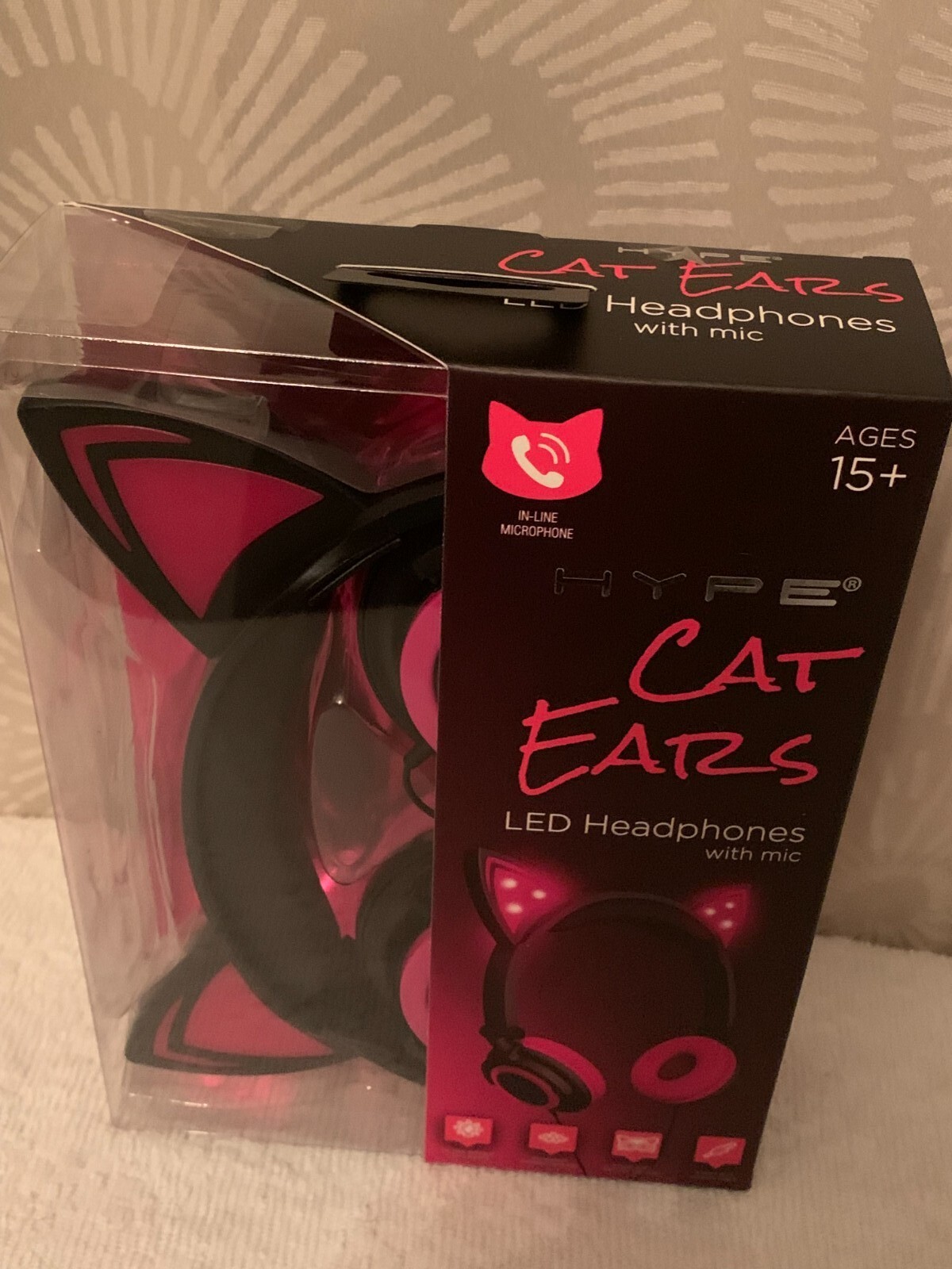 New Cat Ears LED Headphones with mic