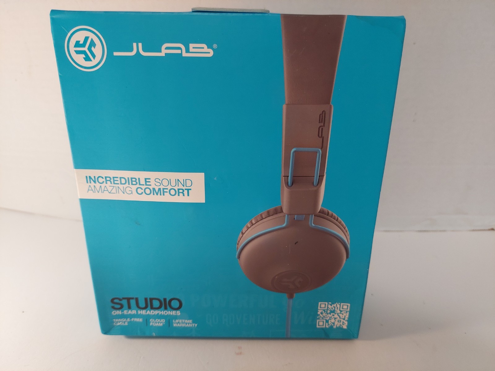 JLab Studio Wireless Bluetooth On Ear Headphones Cloud Foam Tangle Free New