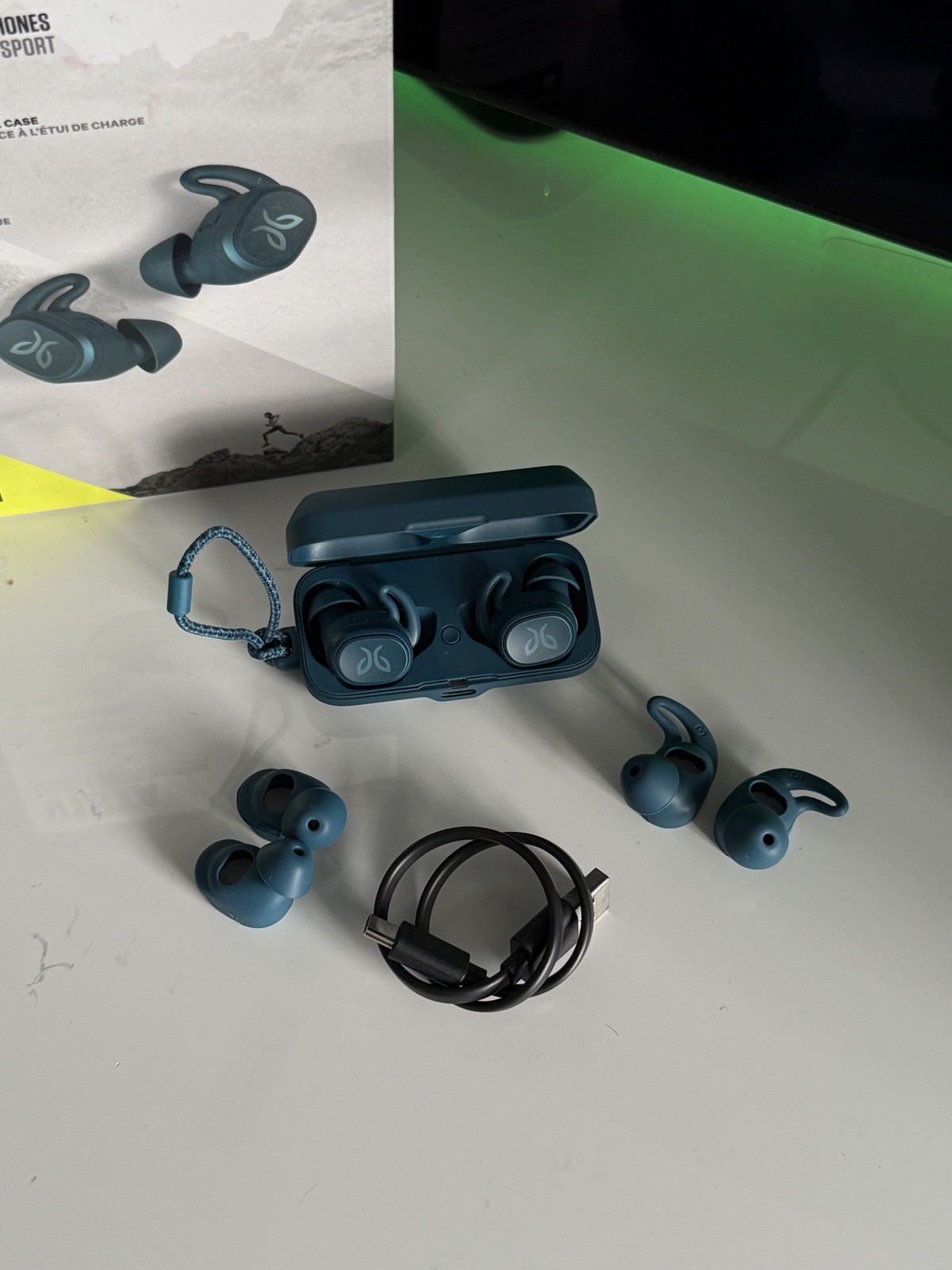 Jaybird Vista 1 Gen In-Ear True Wireless Sport Running Headphones Earbuds Blue