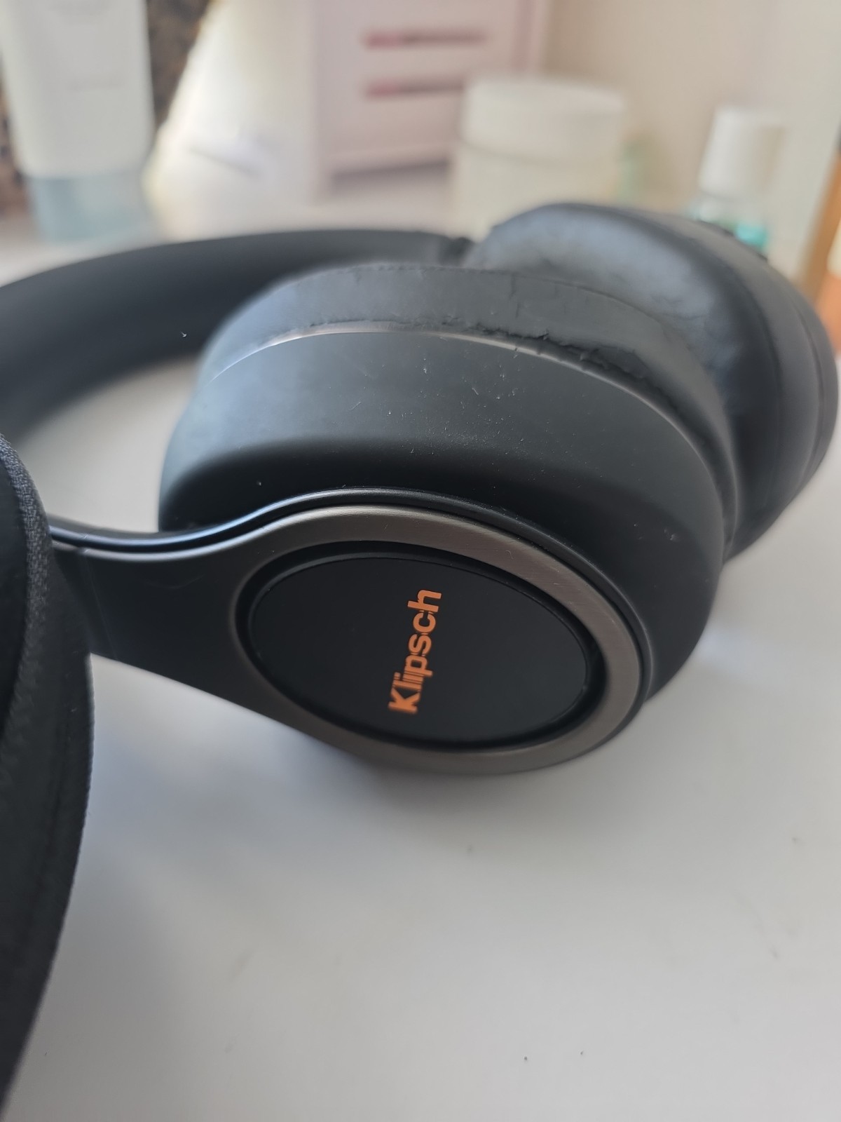 Klipsch Over-Ear Headband Headphones Black Double Earpieces with Carrying Case