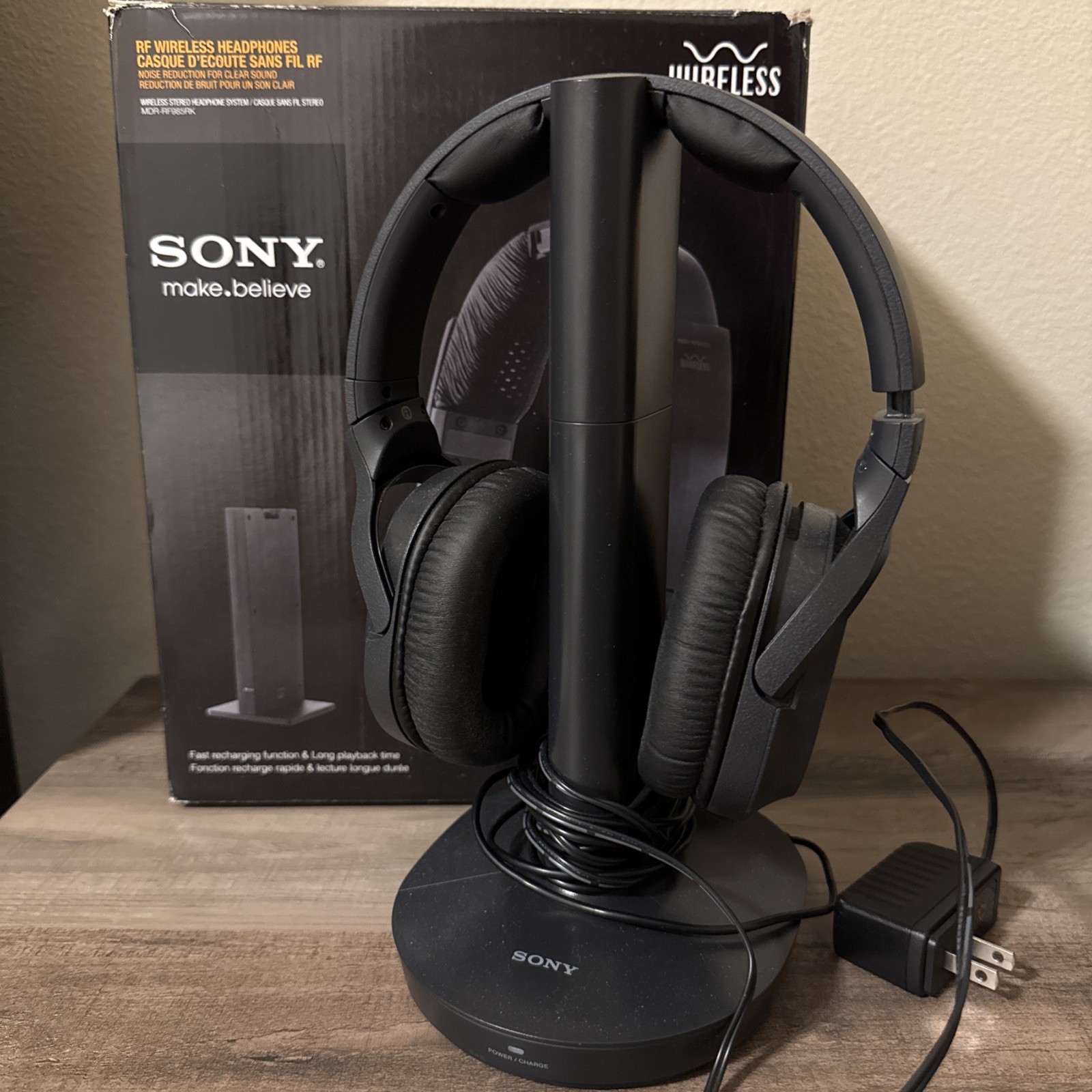 Sony RF985RK Black Wireless Noise Cancellation Headphones