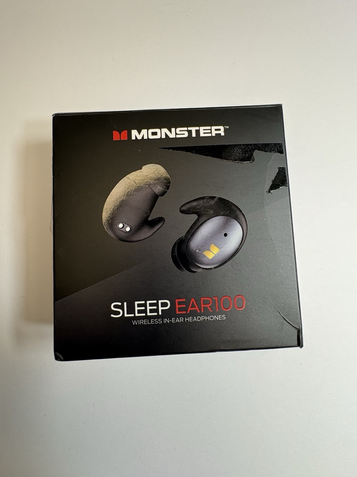 Monster Sleep Ear100 Ear Buds, Sleep Earbuds With Stereo Sound