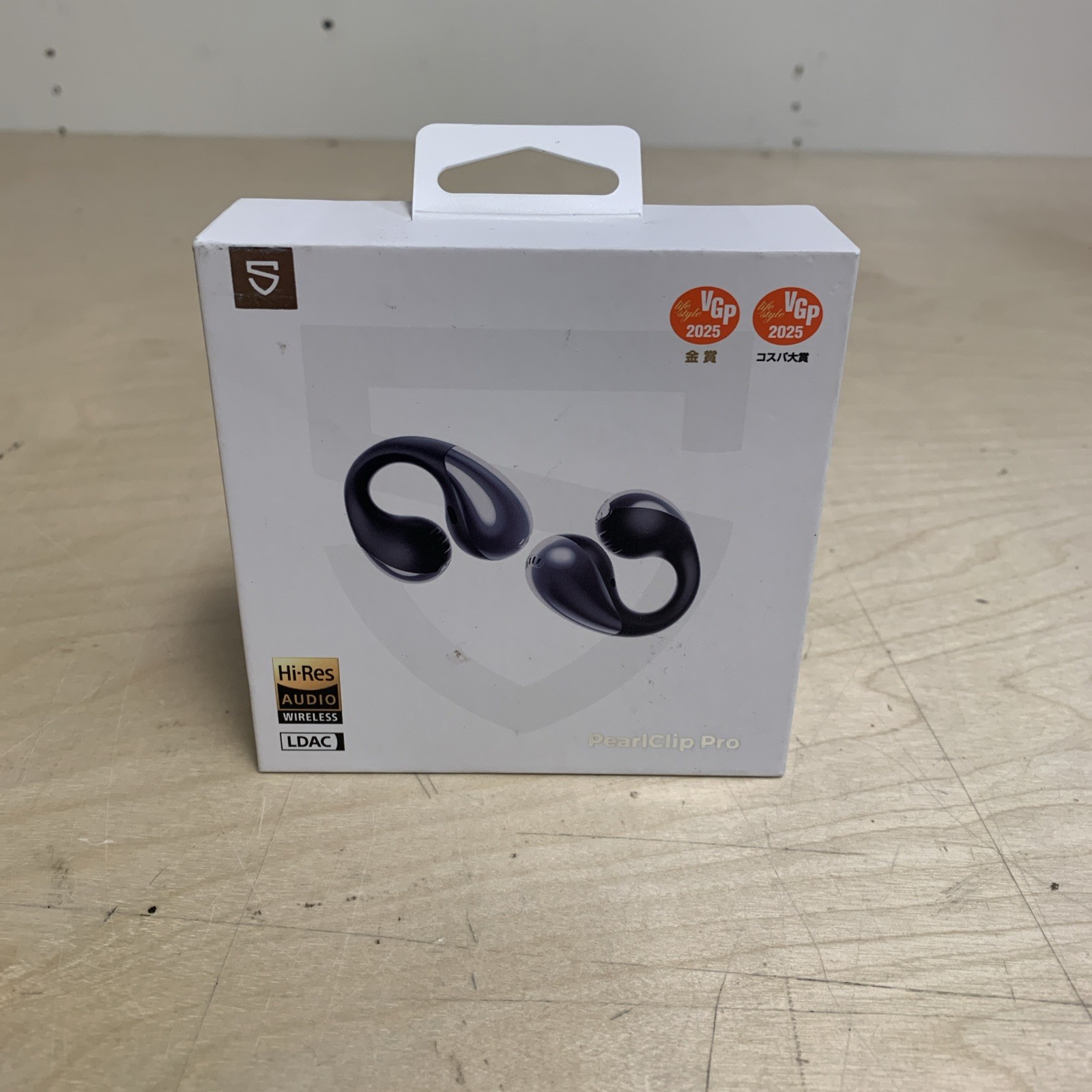 SoundPEATS PearlClip Pro Bluetooth Earbuds Black Earphones Clip On Ear Buds V6