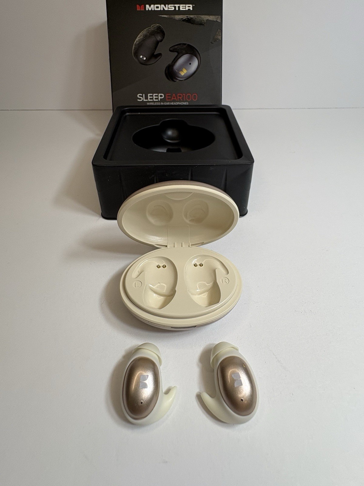 Monster Sleep Ear100 Ear Buds, Sleep Earbuds With Stereo Sound