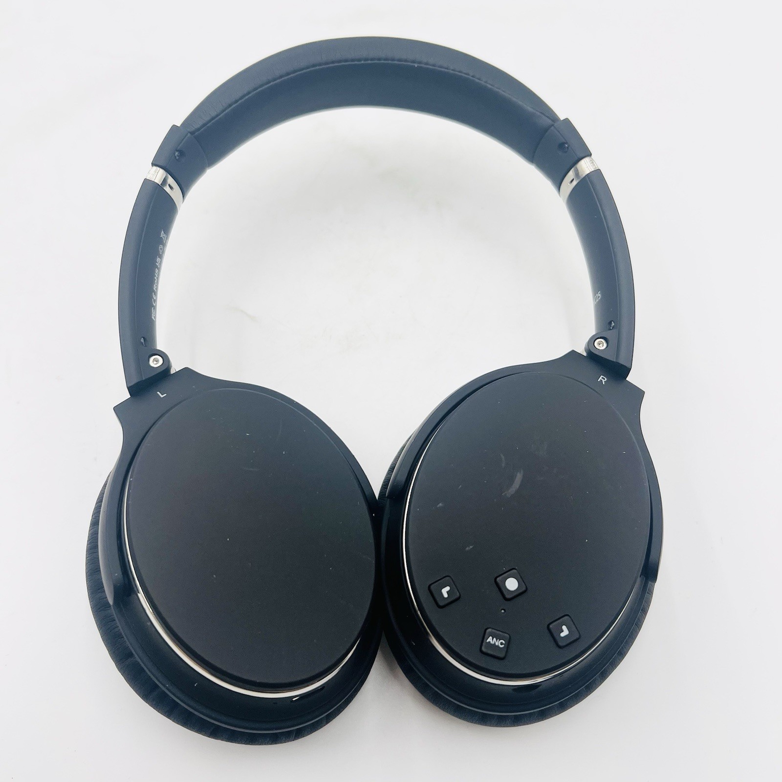 Srhythm NC25 Active On-Ear Noise Cancelling Bluetooth Headphones, Black