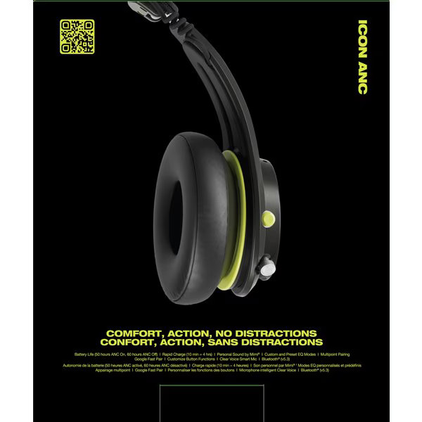 Skullcandy Wireless Headphones Skullcandy ICON ANC True Black S5IOW-S740 TI