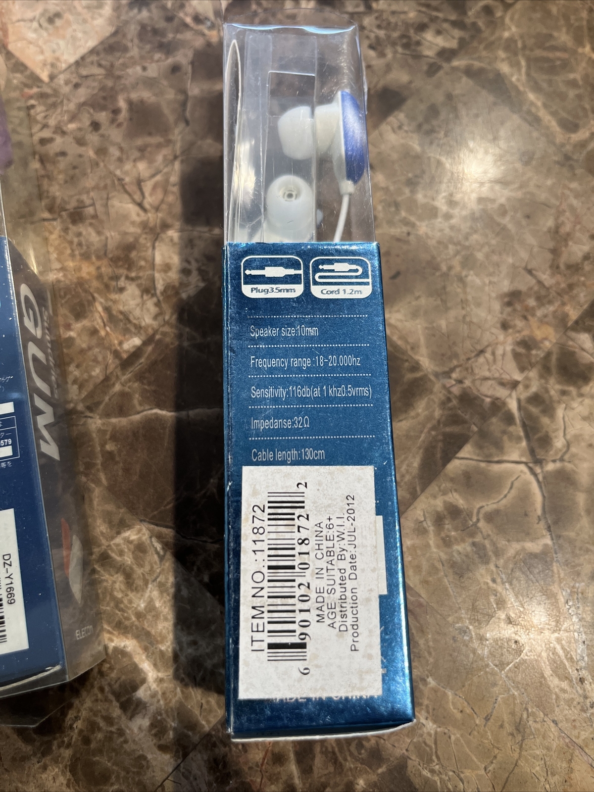 (6) Elecom Sundries GUM Earbuds Stereo Earphones – NEW 3.5mm