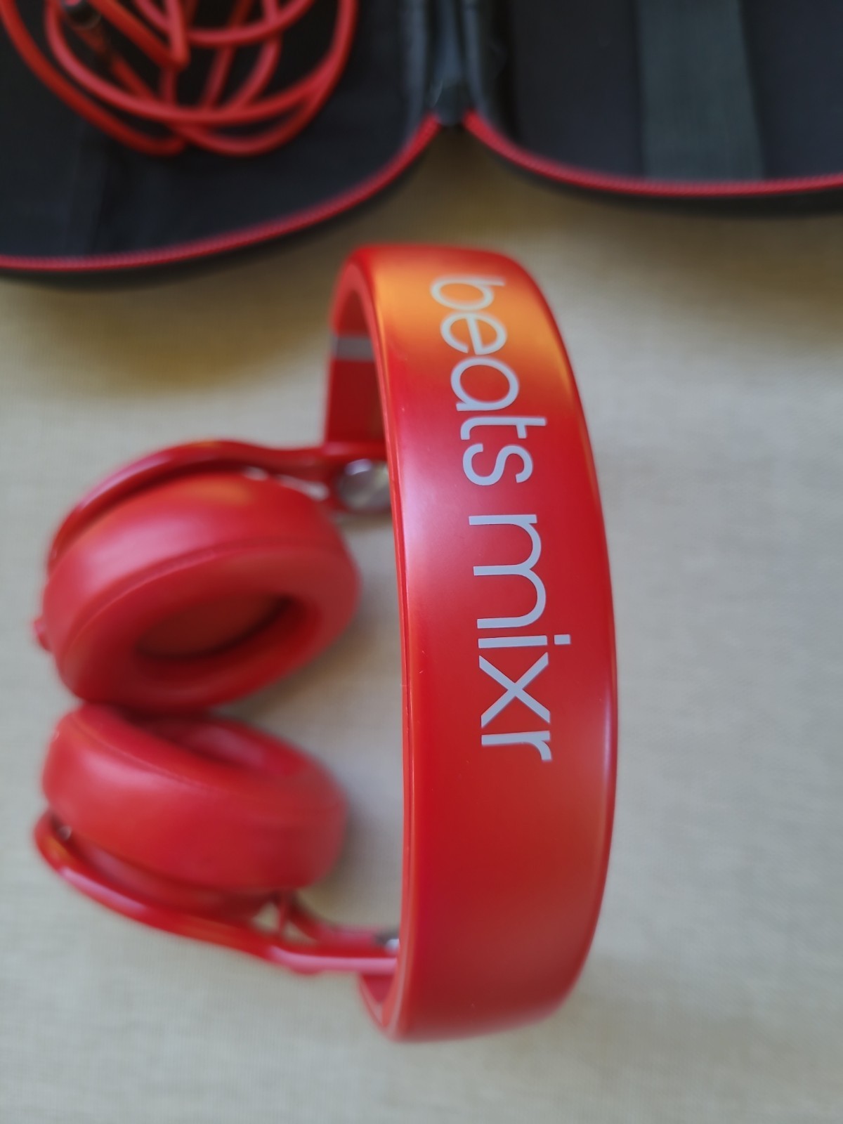 Beats Mixr Red DJ On-Ear Headphones –w/ Case & Cable, See Details